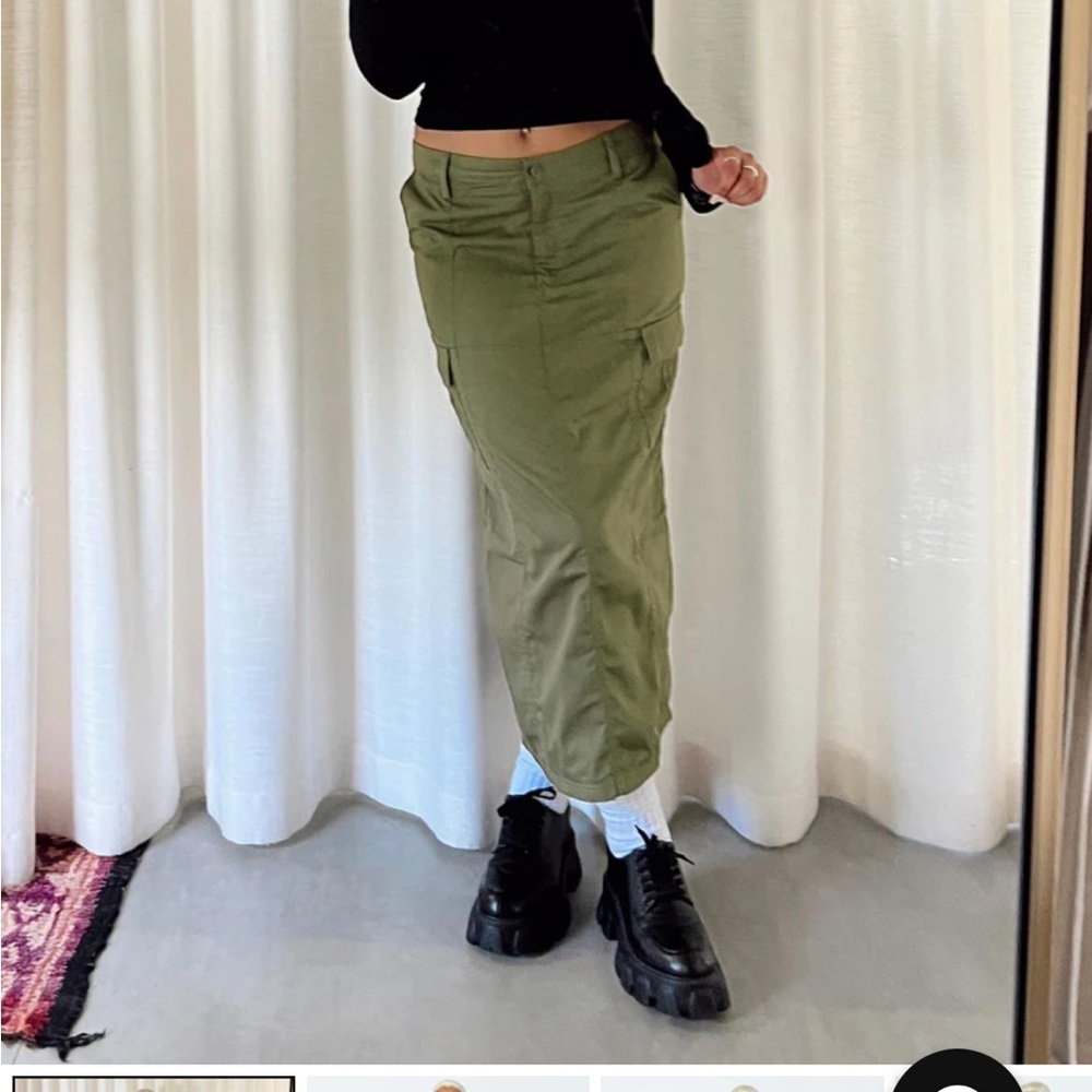 Maxi cargo skirt